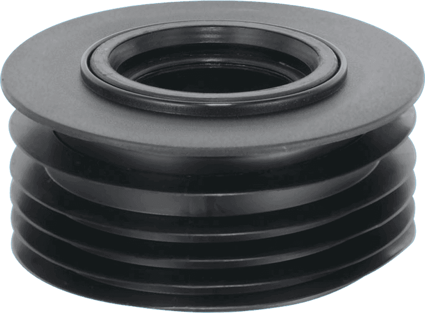 McAlpine DC3-BL Black 4\"/110mm Drain Reducer Connector For Watertight Connection