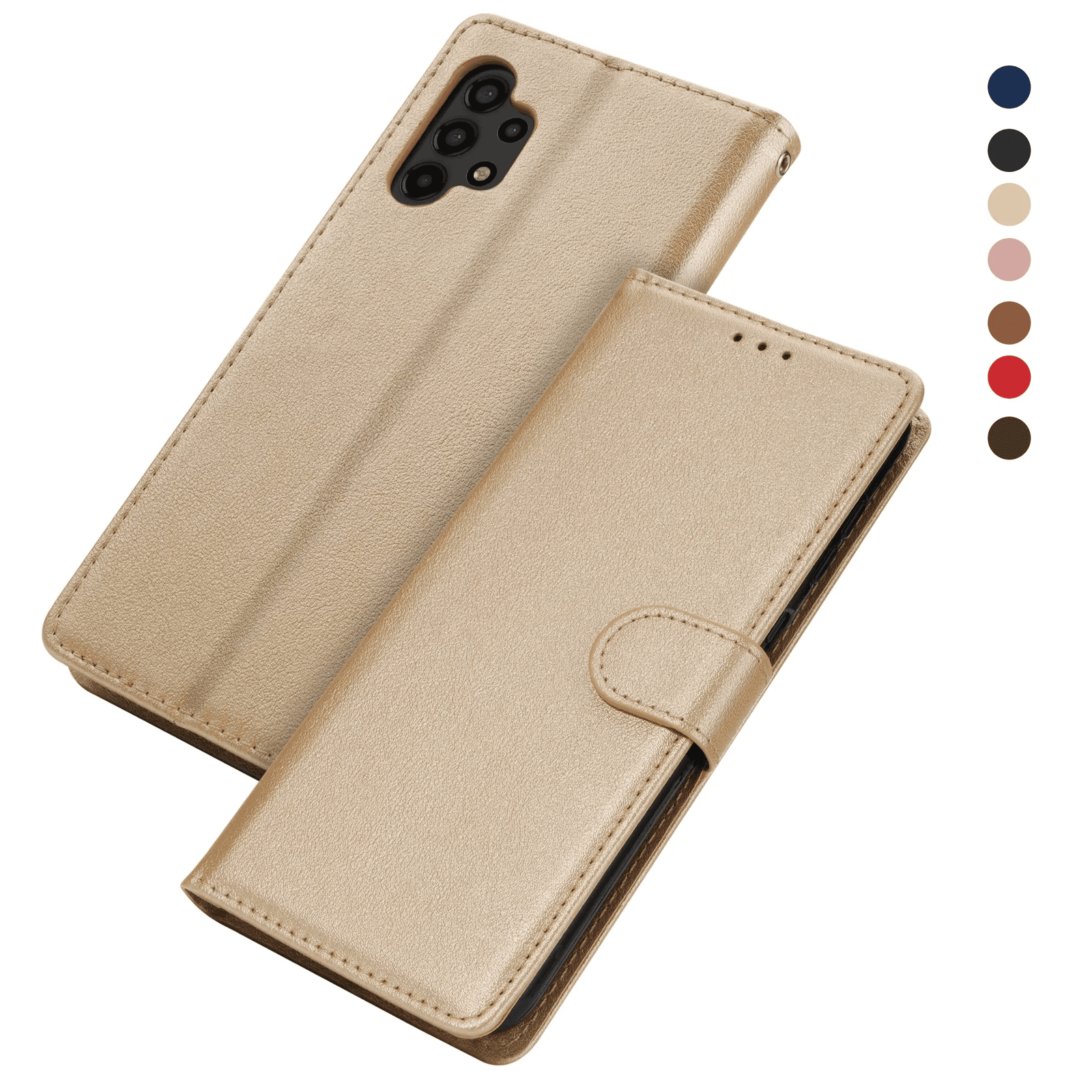 Samsung Galaxy S24 S23 S22 S21 S20 FE Leather Flip Wallet Case Cover