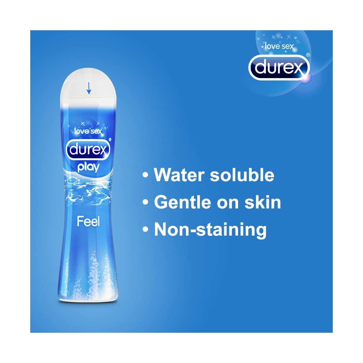 Durex Play Feel Lubricant Gel 50ml Water-Based Gel for Smooth Glide Pleasure view 2