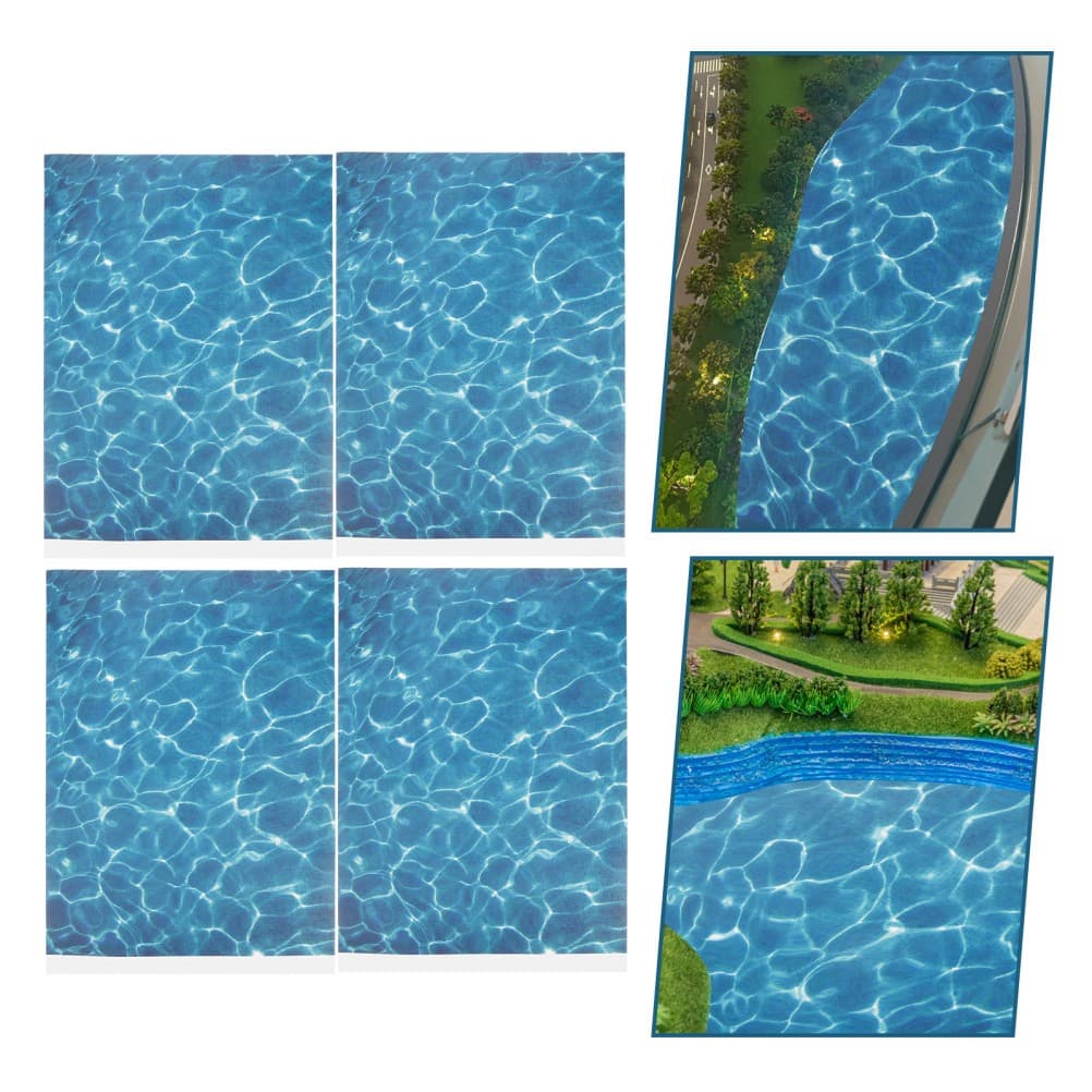 5 Sheets Model Making Materials Stream Basing for Sand Table Miniature