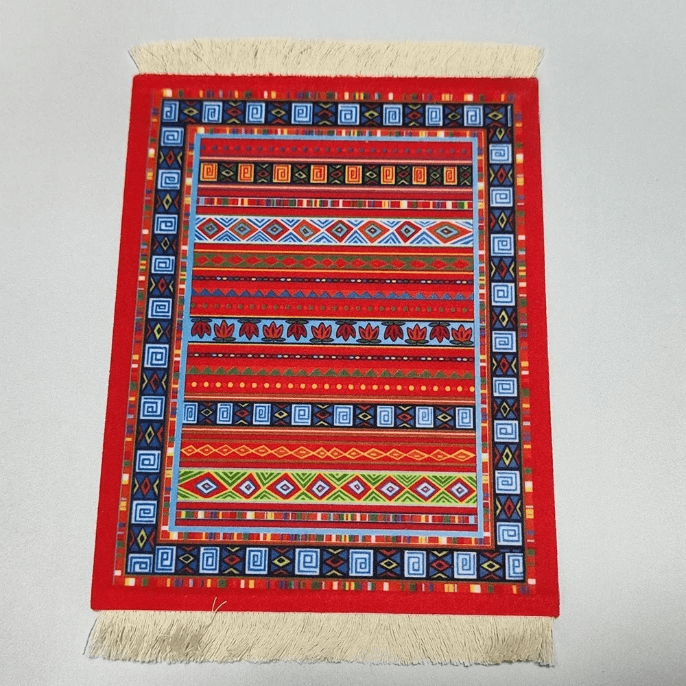 Woven Flower Persian Carpet Small Coaster Wholesale Merchants Cheap Mouse Pad De