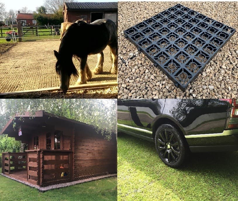 Paddock Grass Grids Horse Stable Barn Field Shelter Bases 6x4 8x6 and 8x8 10x8 etc