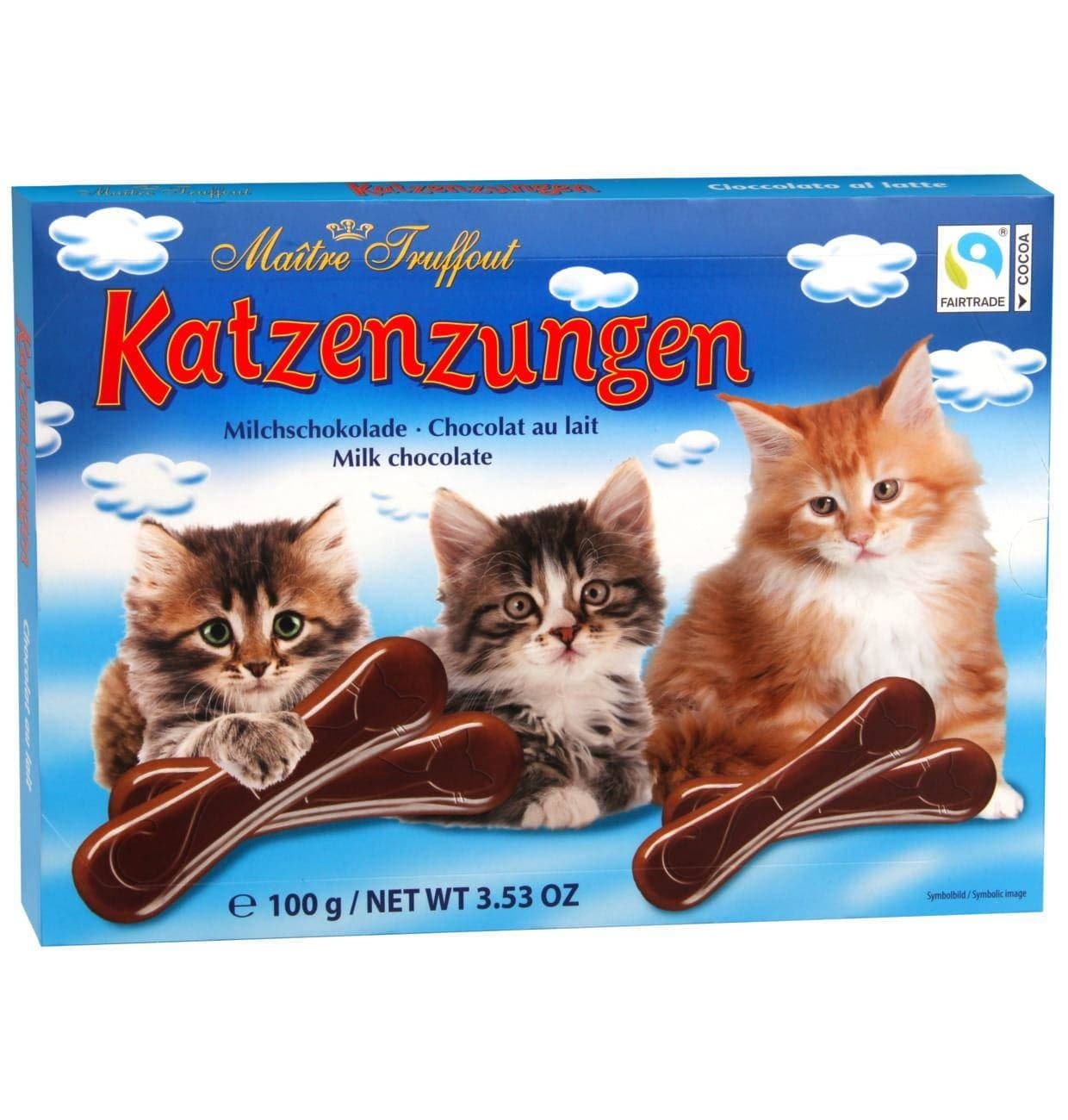 9002859036583 MaitreTruffout Kocie Języczki Czekoladki Mleczne 100 g GUNZ - Fine