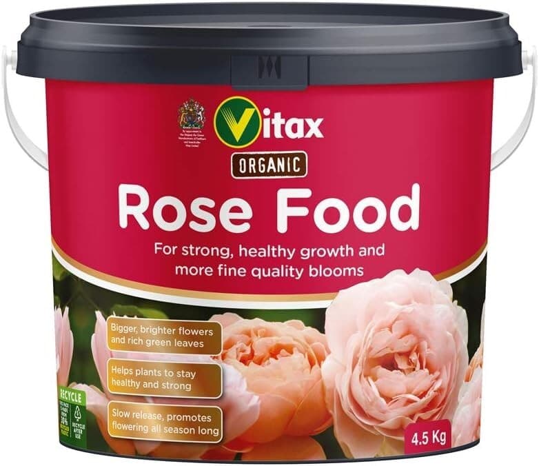 Vitax Organic Rose Feed Food Fertiliser Strong Healthy Plants and Blooms Size