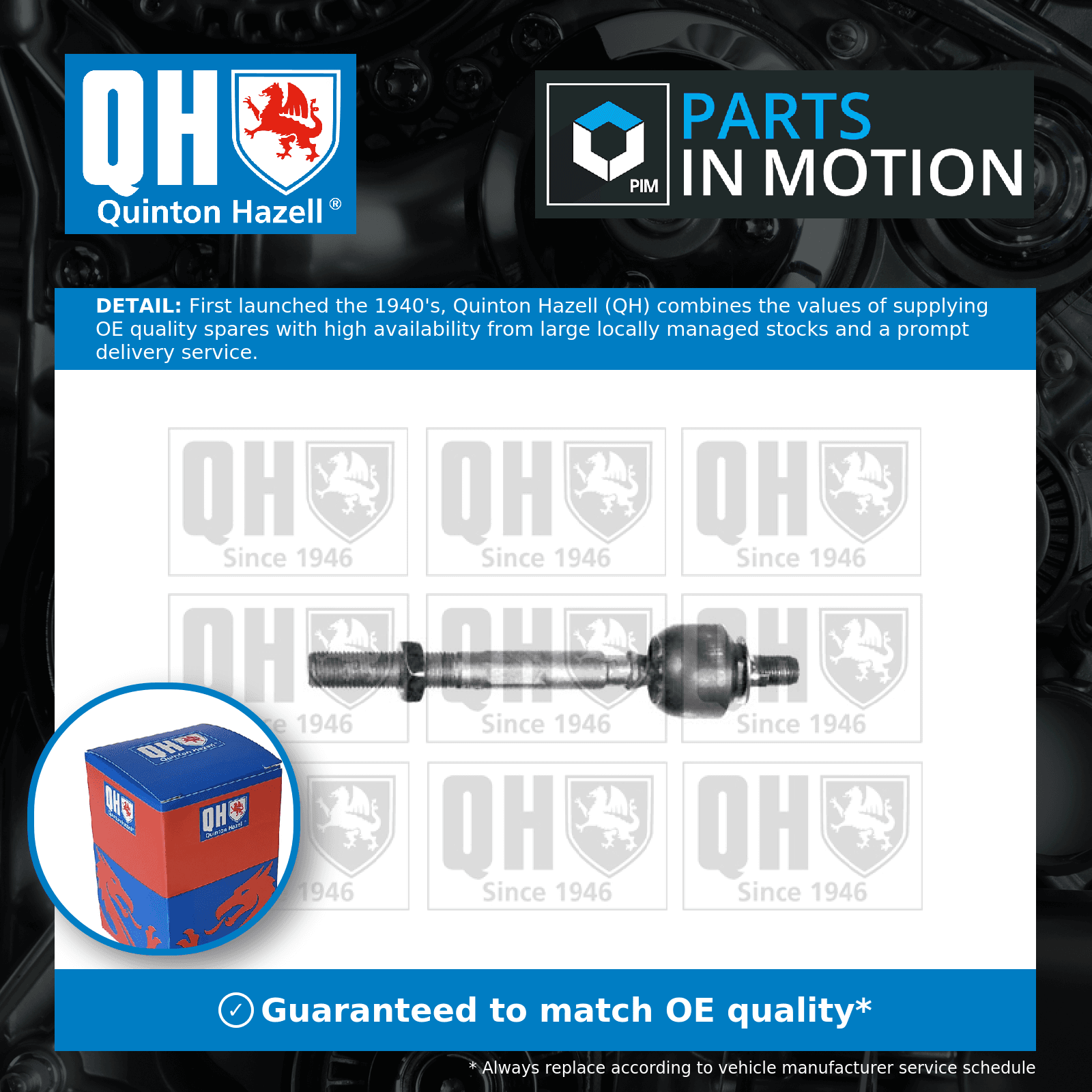 Inner Rack End QR3370S Quinton Hazell Tie Rod Joint 53010S04000 Quality New