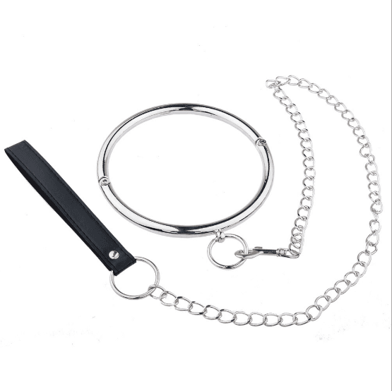 Steel Plated Lockable Neck Collar Locking metal Neckcollar For Men Women