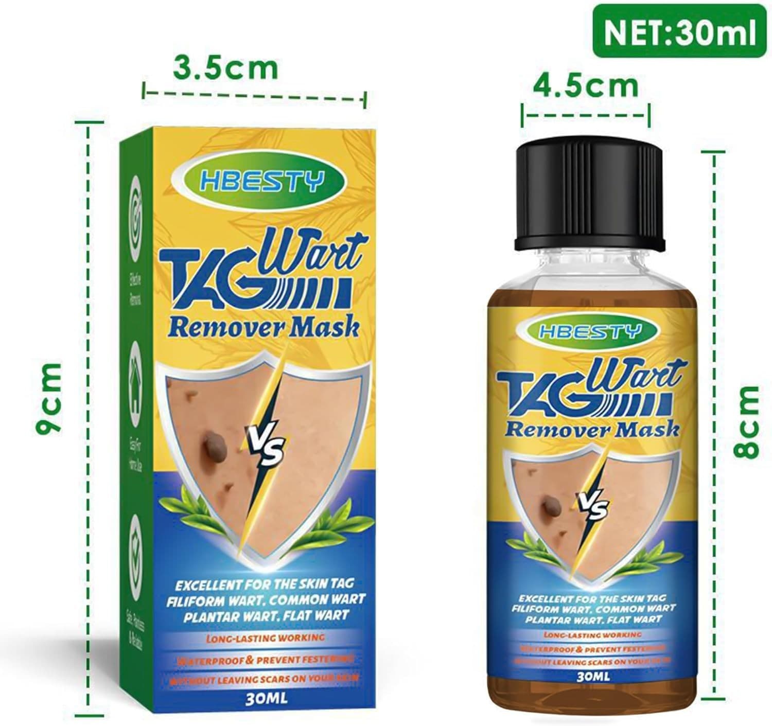 Wart Removal Body Mole Warts Treatment Cream Foot Care Skin Tag Remover Verruca