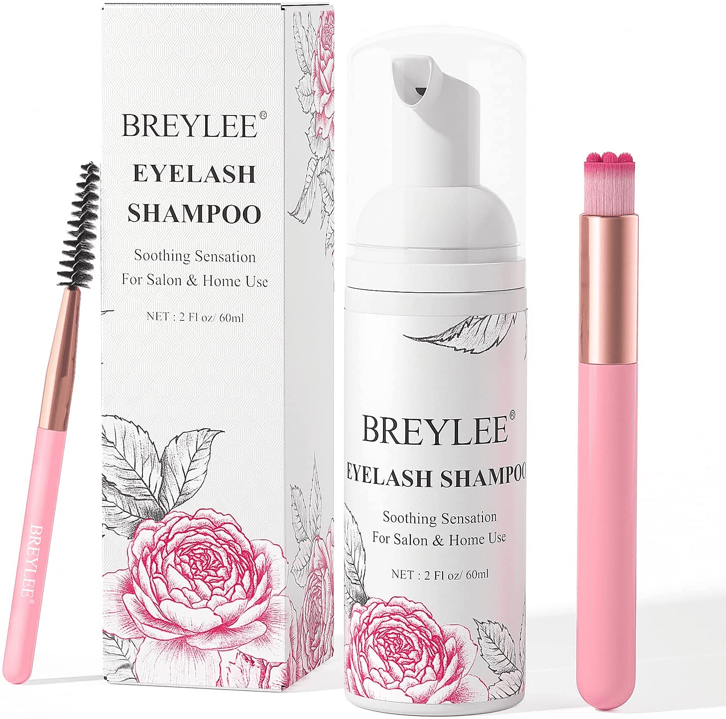 Eyelash Extension Cleanser| BREYLEE Eyelash Extension Shampoo Eyelash Extension