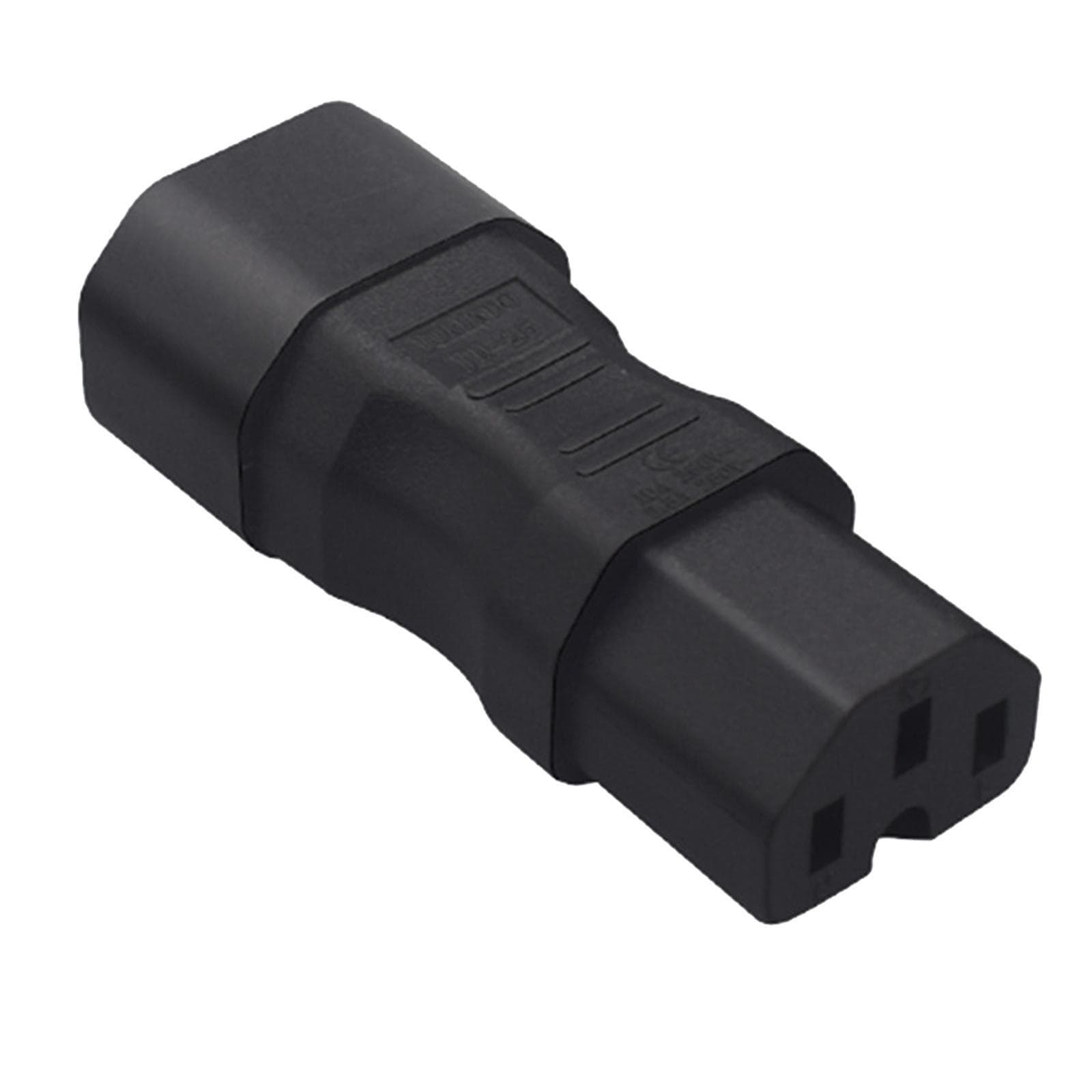 C14 to C15 Power Adapter 250V 10A Straight Copper Durable for Wall Mount Pdu