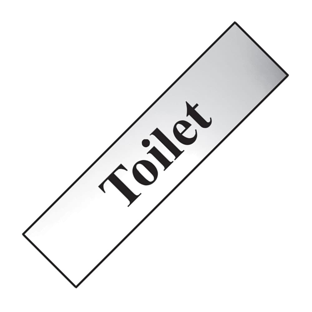 Scan Toilet - Polished Chrome Effect 200 x 50mm