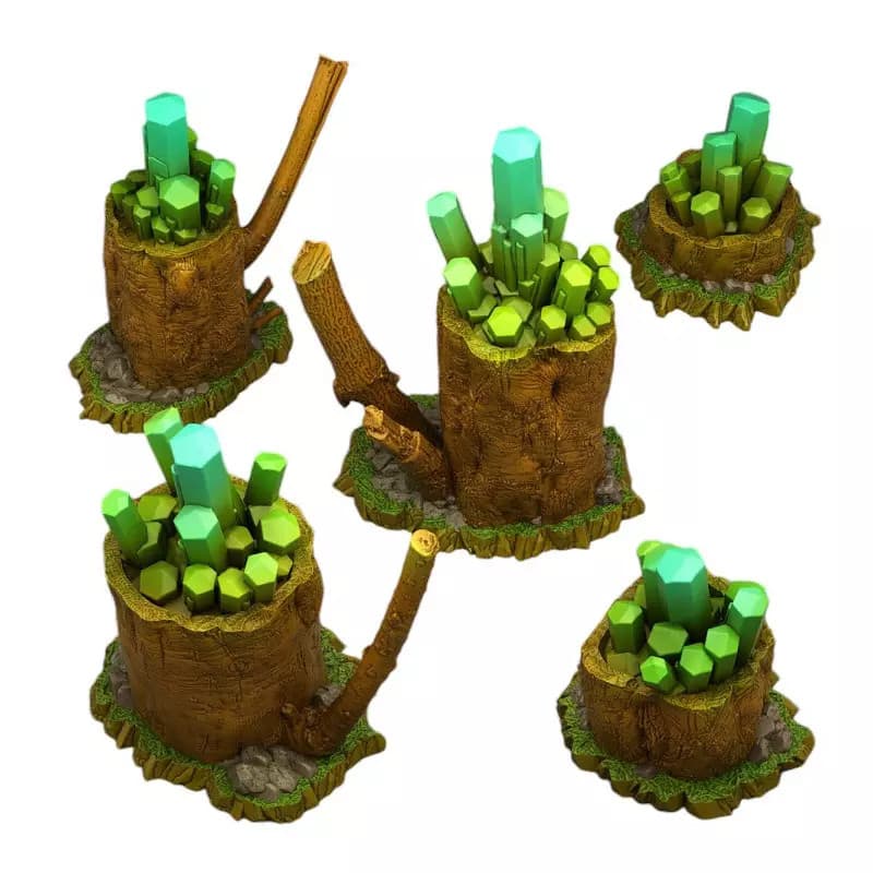 Fantastic Plants and Rocks - Energy Crystals