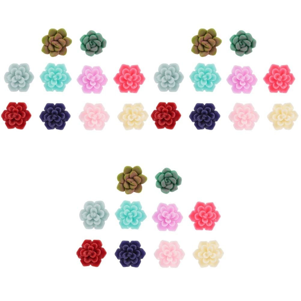 Set of 3 Ear Jewellery Decor Succulent Earrings Plant Jewelry for Women