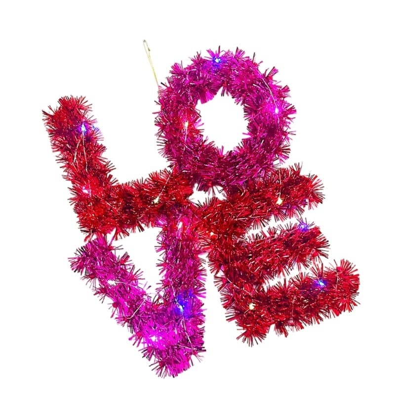 Easy Hanging Plastic Wreath For Valentine Decoration Easy Installation Garlands