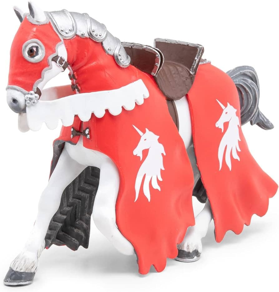 PAPO 39781 Red Knight with Spear Horse Knight toy Knights Medieval castles toys