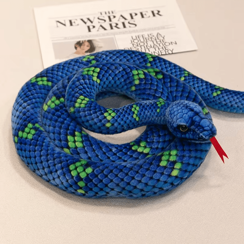 70-280Cm Kawaii Snake Plush Toys Pit Viper Realistic Stuffed Cobra Animal Soft C