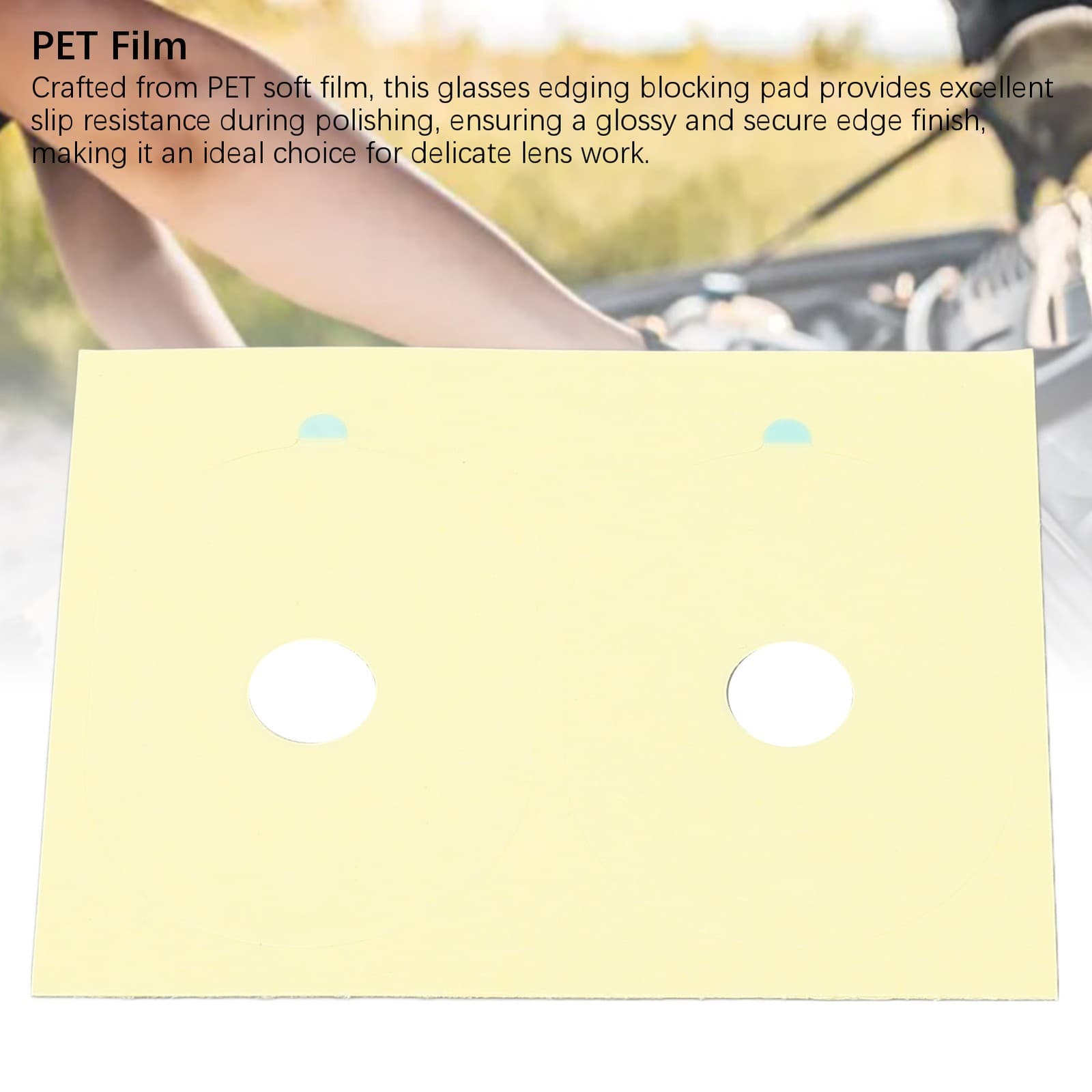 °Glasses Edging Blocking Film 500PCS 28x39mm Lens Edge Blocking Pads Non Slip view 2