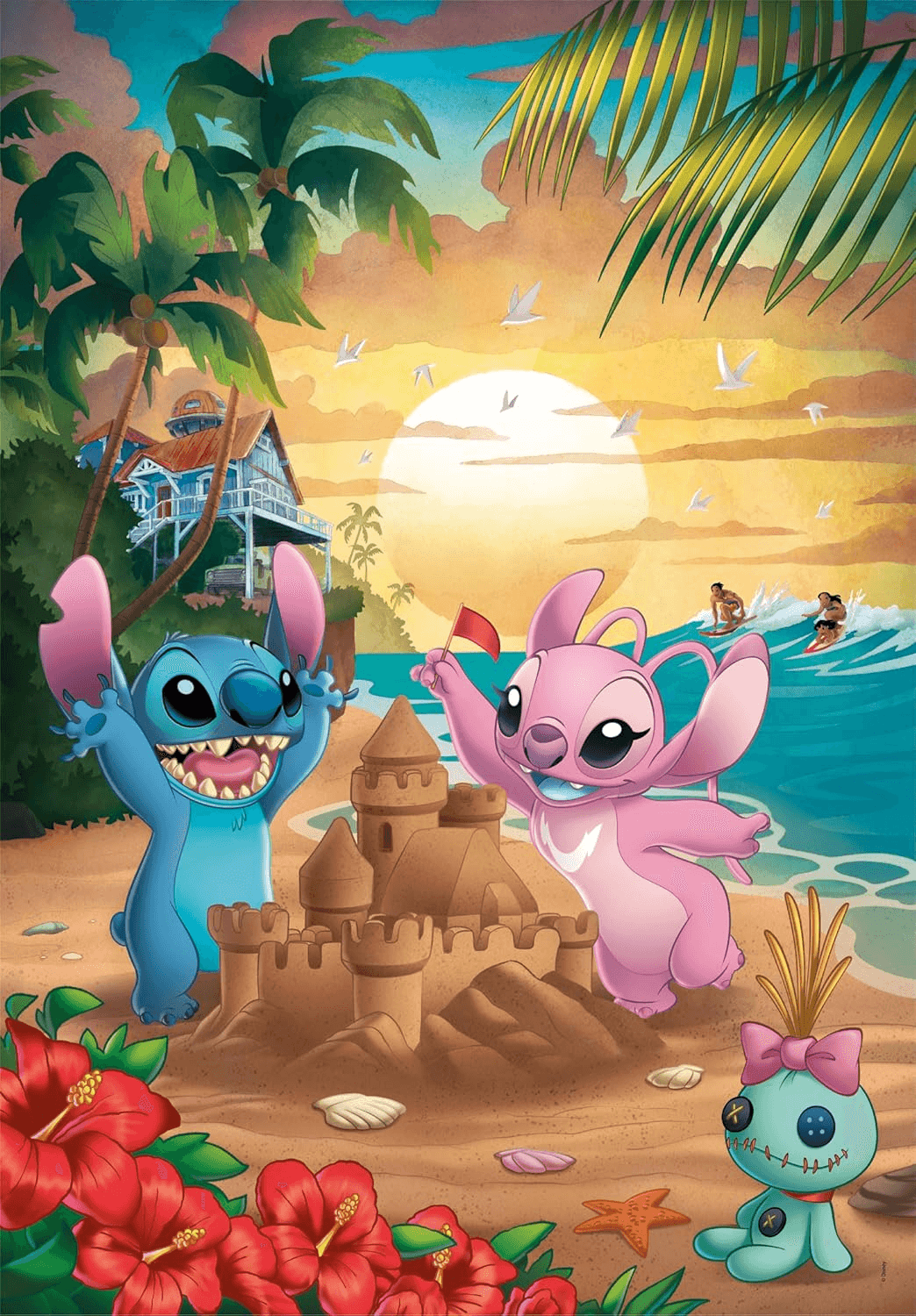 Clementoni Jigsaw Puzzle Cube Disney Stitch 500 Pieces - Compact Box view 2
