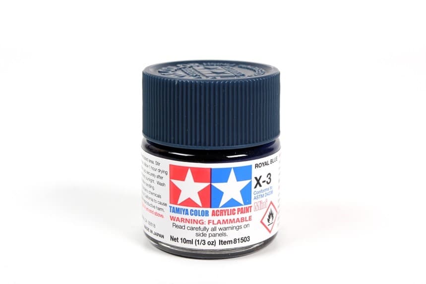 Tamiya X-3 Royal Blue Acrylic Paint 10ml