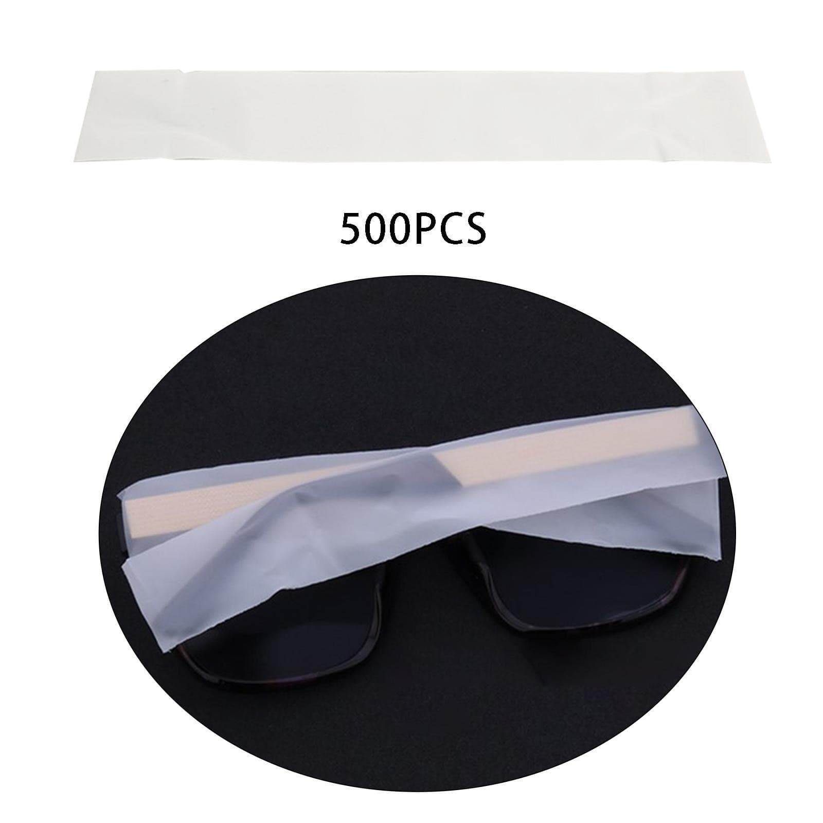 500 Pieces Frosting Disposable Glasses Legs Slender Bag for Home Salon DIY