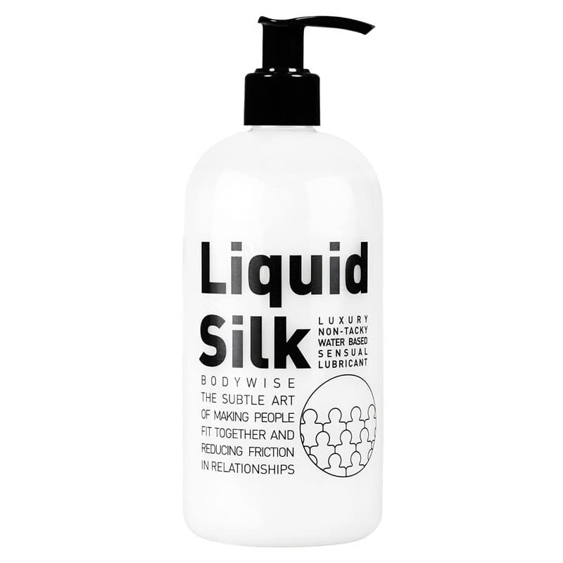 Liquid Silk premium water based lubricant * longer lasting * 500 ml / 16.9 oz