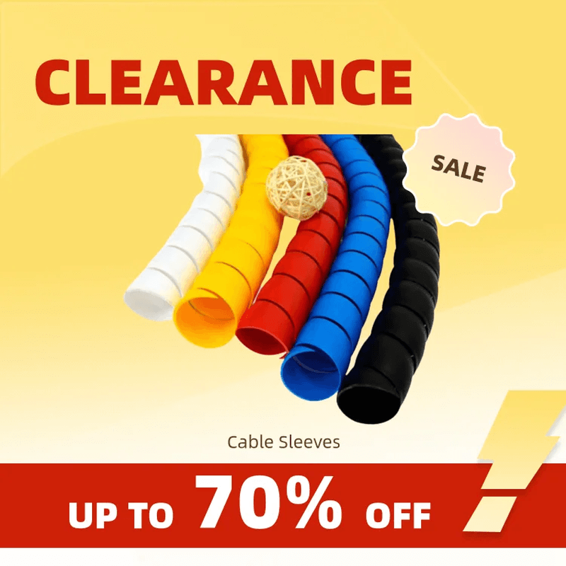 Clearance_2Meters 8Mm 10Mm Line Organizer Pipe Protection Flexible Spiral Wrap W