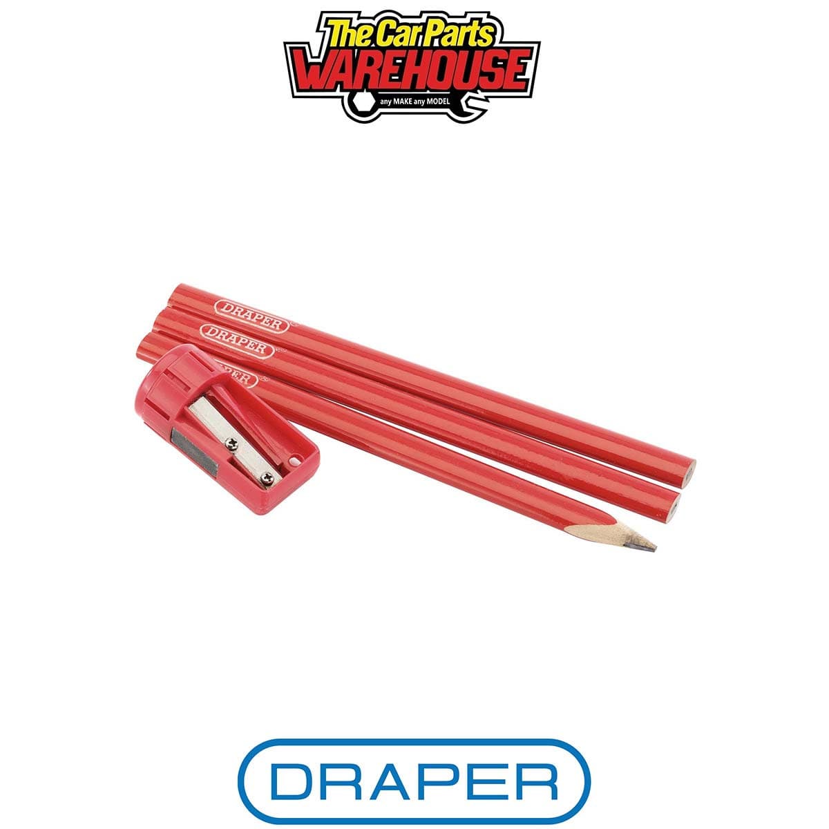 Draper 50990 Carpenters Pencil and Sharpener Set