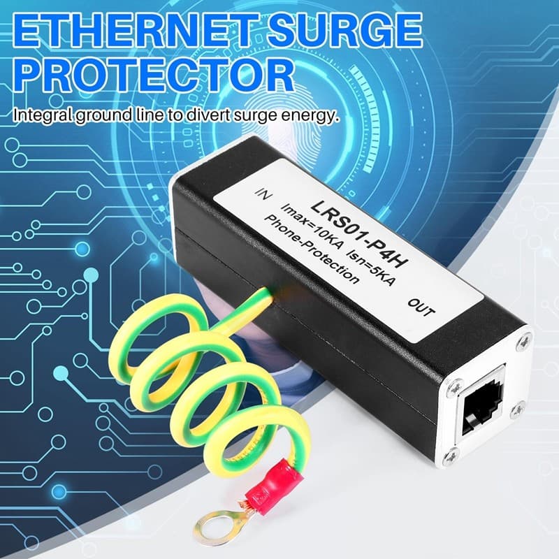 Telephone Fax  Protector Thunder Arrestor RJ11 Kl01-P4H Black RJ11 ADSL B9D5 view 2