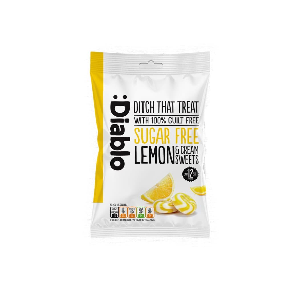 Diablo Sugar Free Lemon and Cream Sweets 75g
