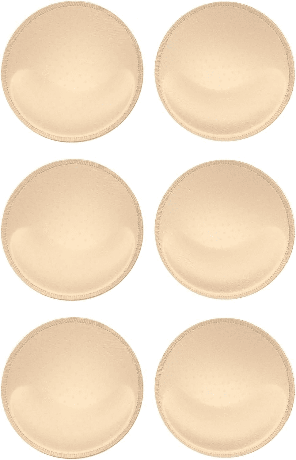 3 Pairs Removable round Lift up Bra Pads Inserts| Foam Bra Enhancer Cup| Breast