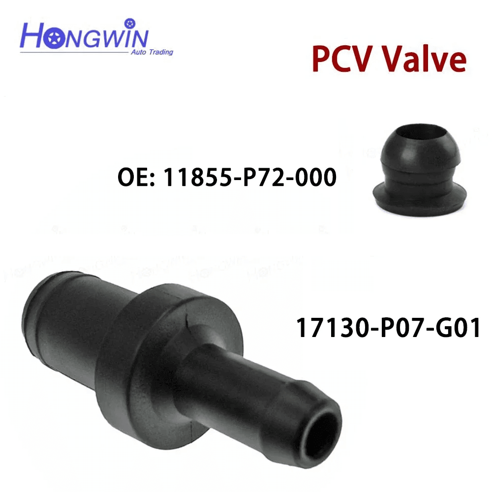 SET PCV Valve and Rubber 17130-P07-G01 11855-P72-000 for Honda CR-X Civic Edix HR-