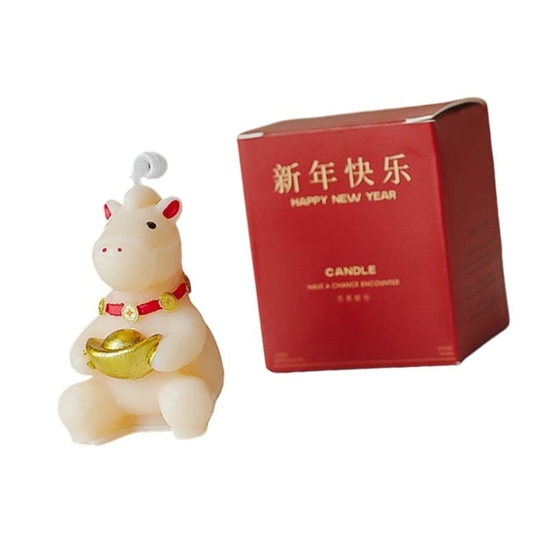 Elegant Candlewax Horse Item Permanent Flame Great As Relocation Present