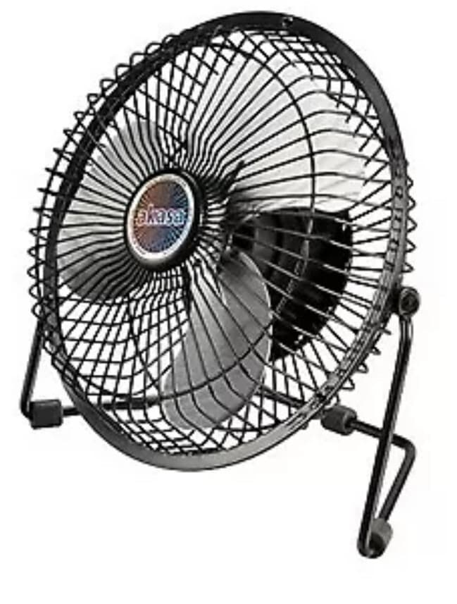 # Fan USB Akasa AK-UFN01-BK USB Mini Fan Metal Structure Design Size150x160x85mm view 2