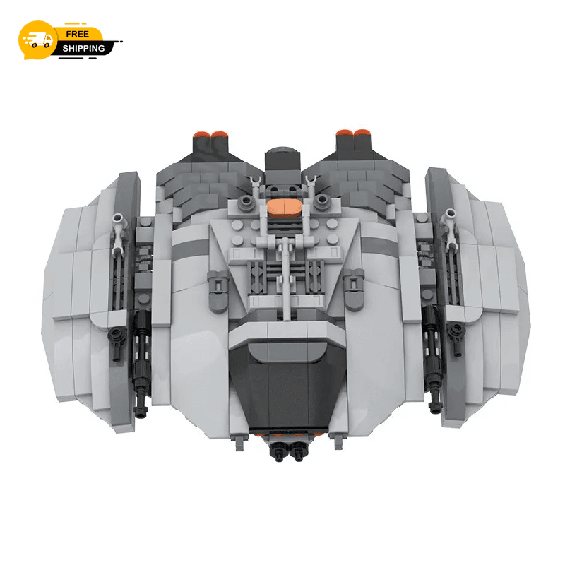Sci-Fi Space Fighter Building Blocks – MOC Attack Ship Model for Kids and Adults