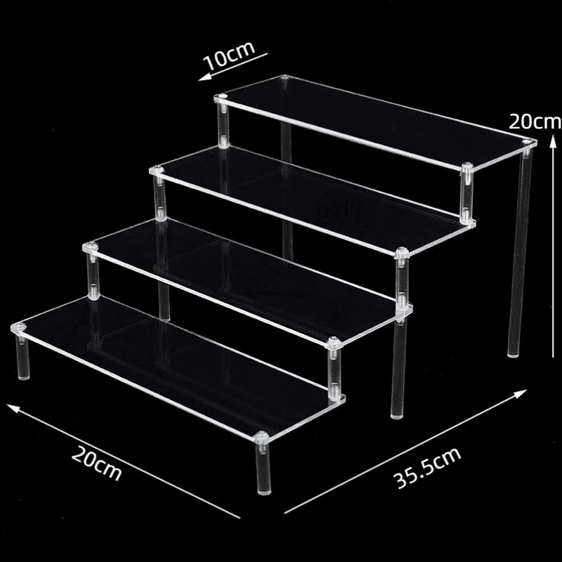 Clear 1-5 Tier Acrylic Display Stand for Cupcakes| Dolls| and Collectibles