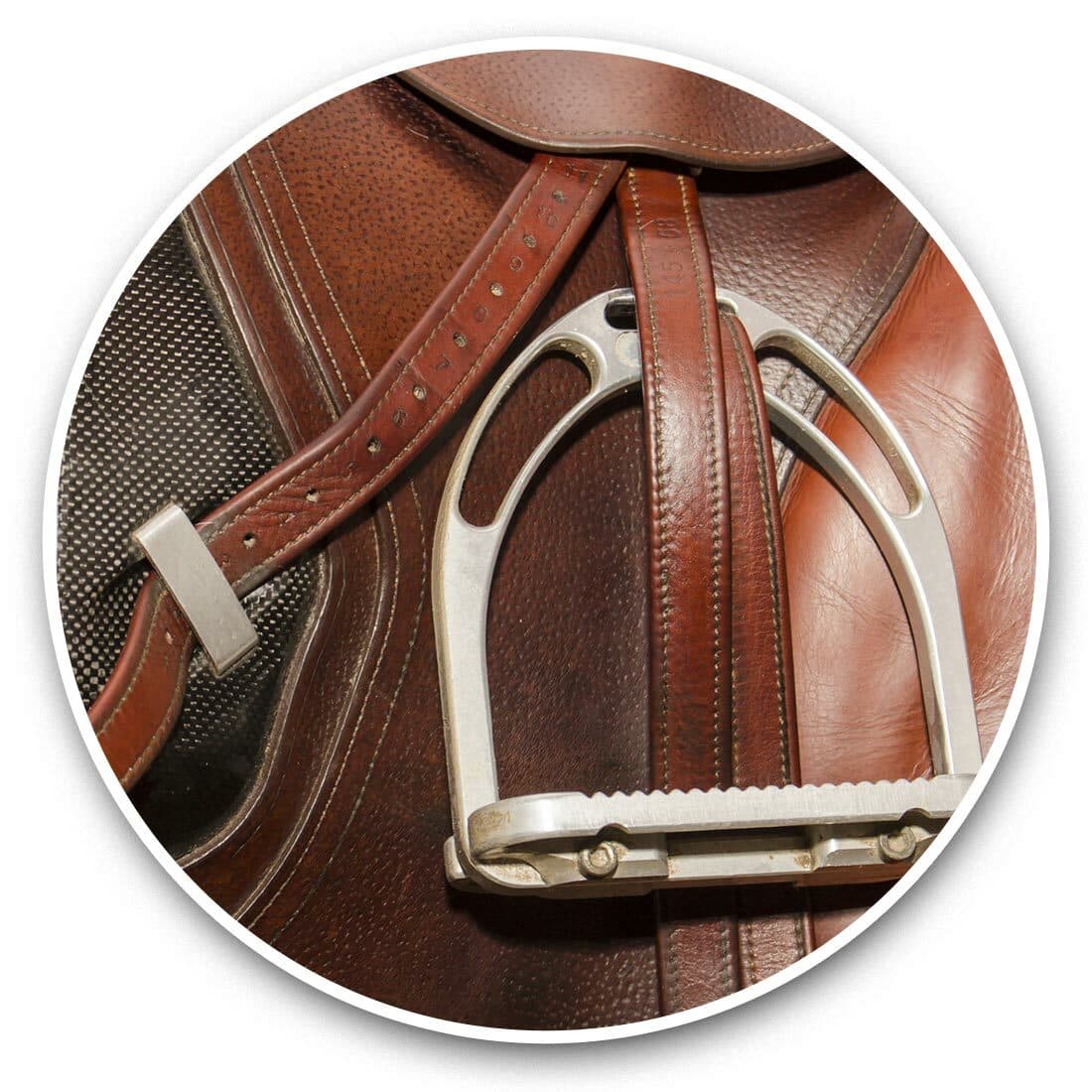 2 x Vinyl Stickers 30cm - Horse Riding Saddle  #45360