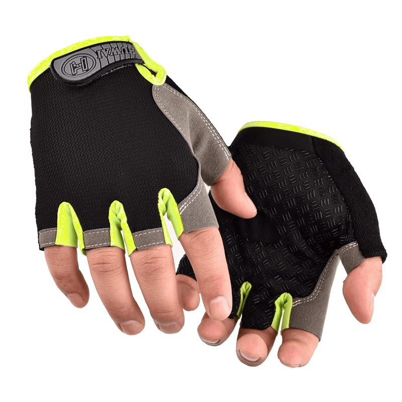 Men Cycling Bicycle Gloves Half Finger Gym Gloves Women Mitten Breathable Anti-S