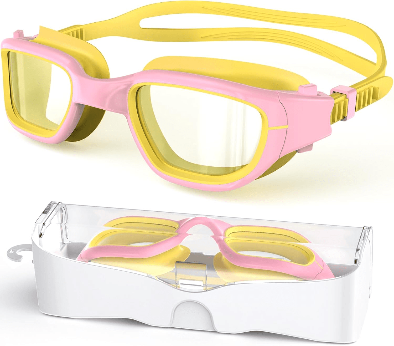Kids Swimming Goggles for Boys Girls Children Age 6-14 | anti Leak,Anti Fog ,Sof