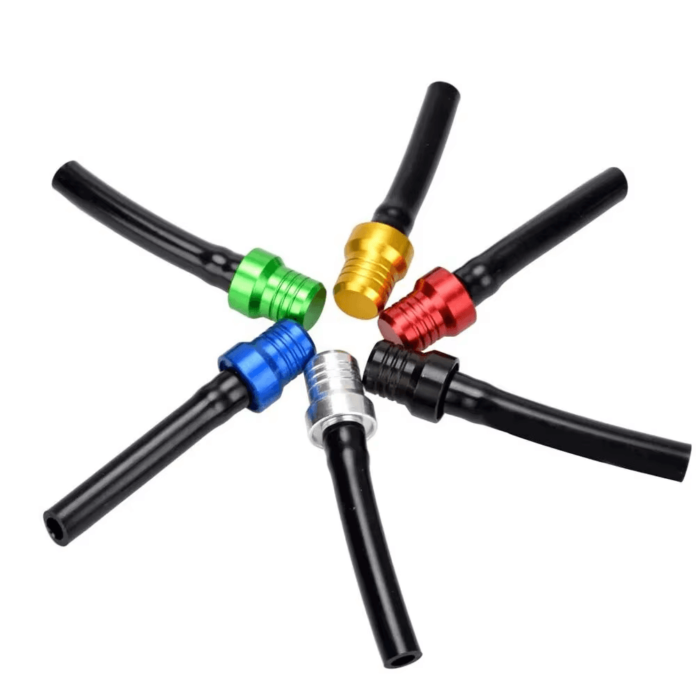 Motorcycle Gas Fuel Cap Single Way Valves Vent Breather Hoses Tubes for Motocros