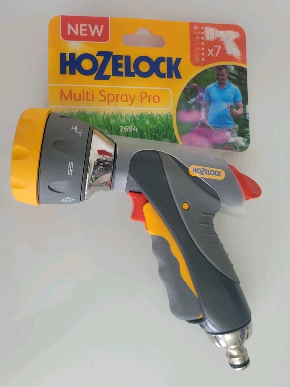 Hozelock 2694 Multi Spray Pro Garden Hose Metal 7 Sprays