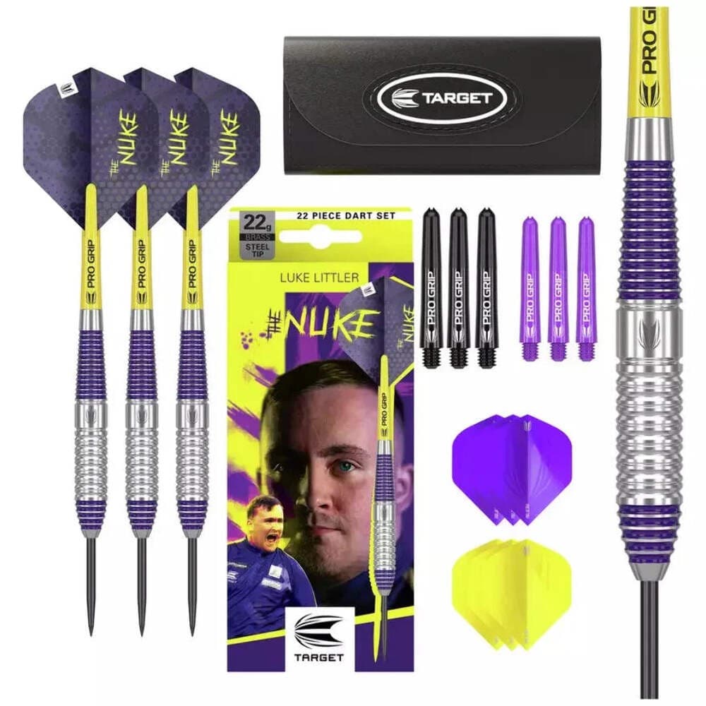 Luke \"The Nuke\" Littler Brass 22g Steel Tip