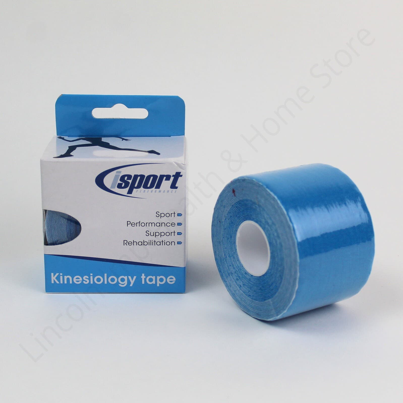Blue Kinesiology Support Therapy Tape. Kinetic Tape for Sports Injury. 5cm x 5m.