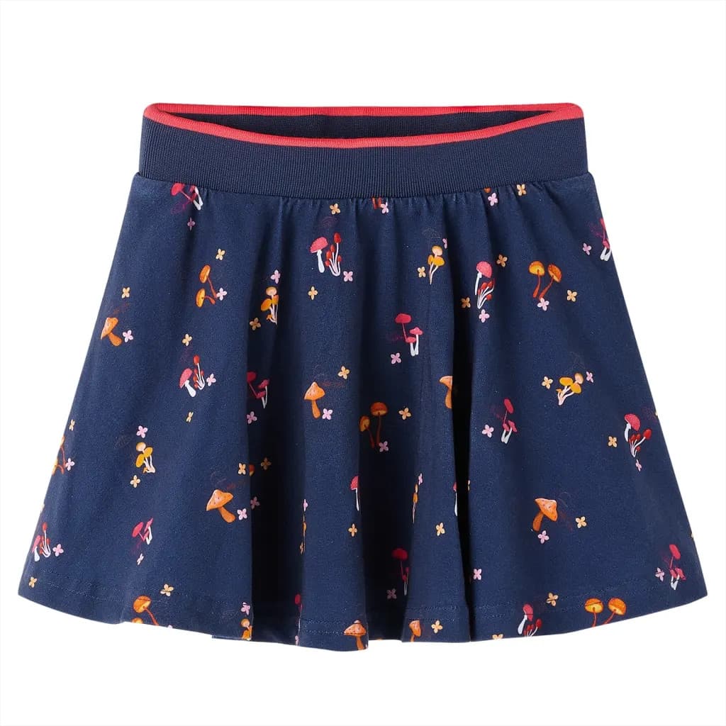 WALPLUS Kids' Skirt Navy Blue Size 104 Comfortable Cotton Stylish Casual Skirt