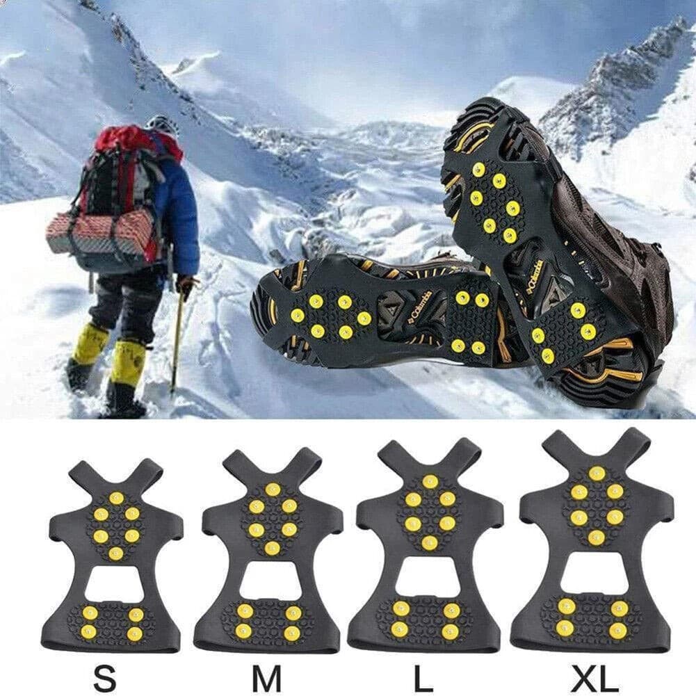 Size 34-49 Anti Slip Shoe Spikes Ice Grips Shoe Grails Climbing Iron For Shoes