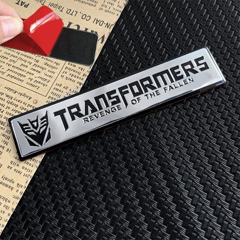 Transformers 3D Alloy Autobot Decepticon Badge Logo Decal Sticker Phone Decor