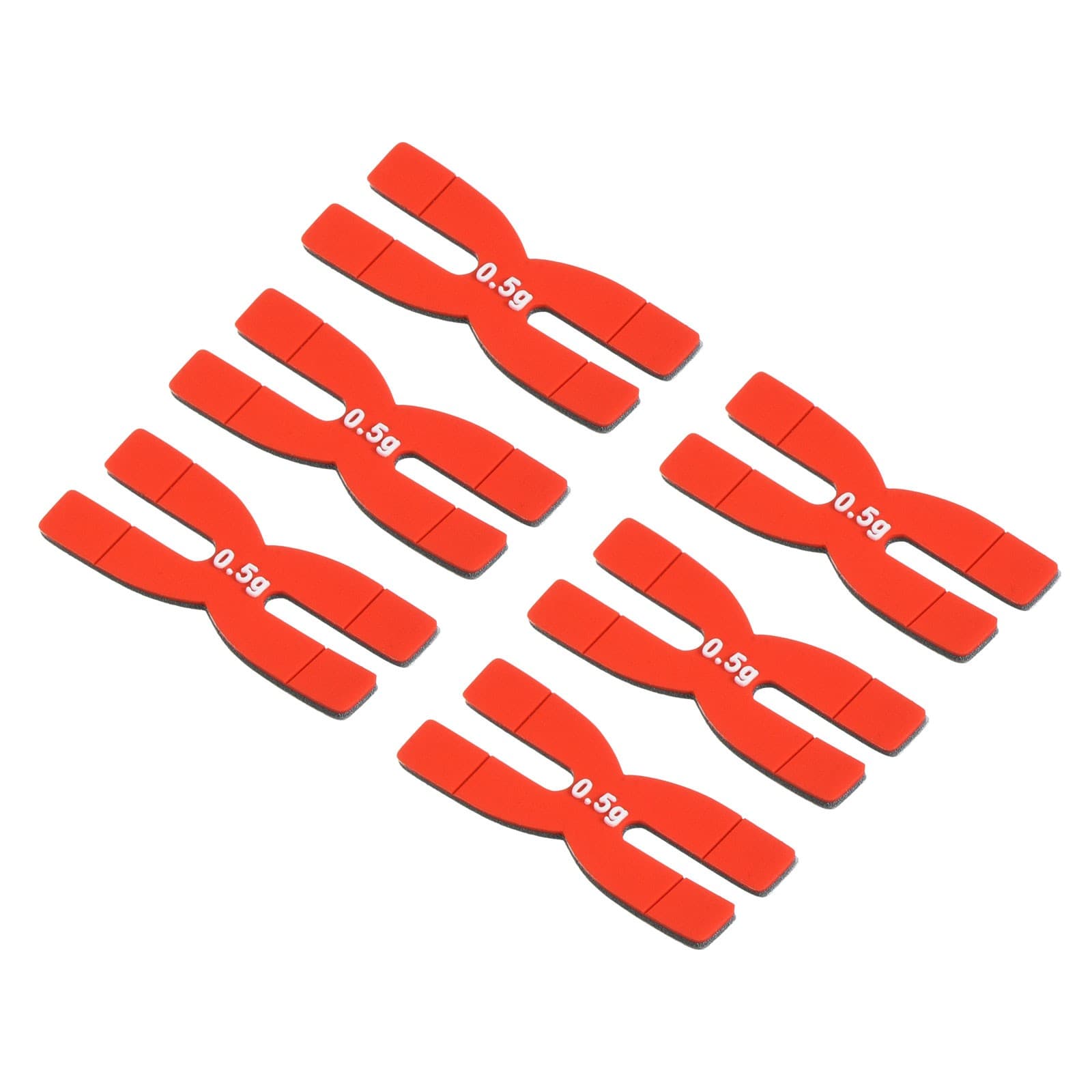 6Pcs 0.5g Silicone Badminton Racket Racquet Weight Balance Strips Tapes| Red