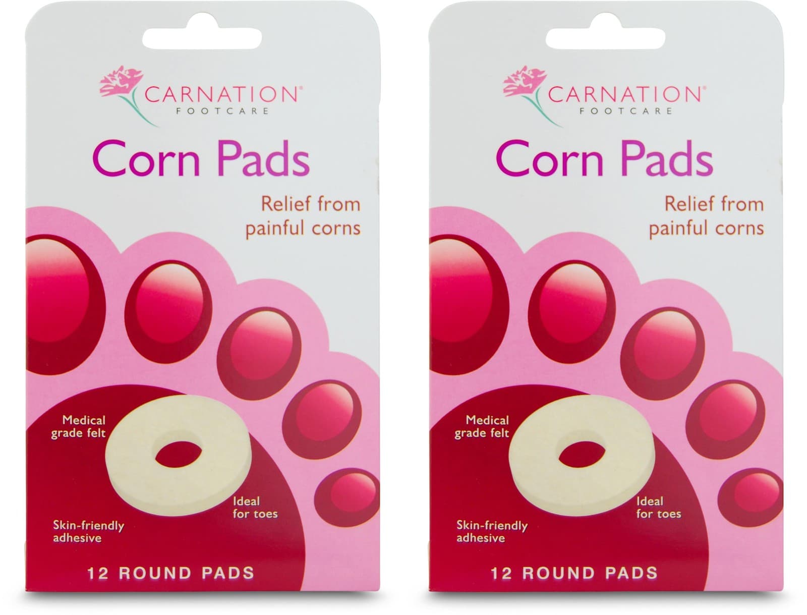 Carnation Corn Pads 12 Pack X 2