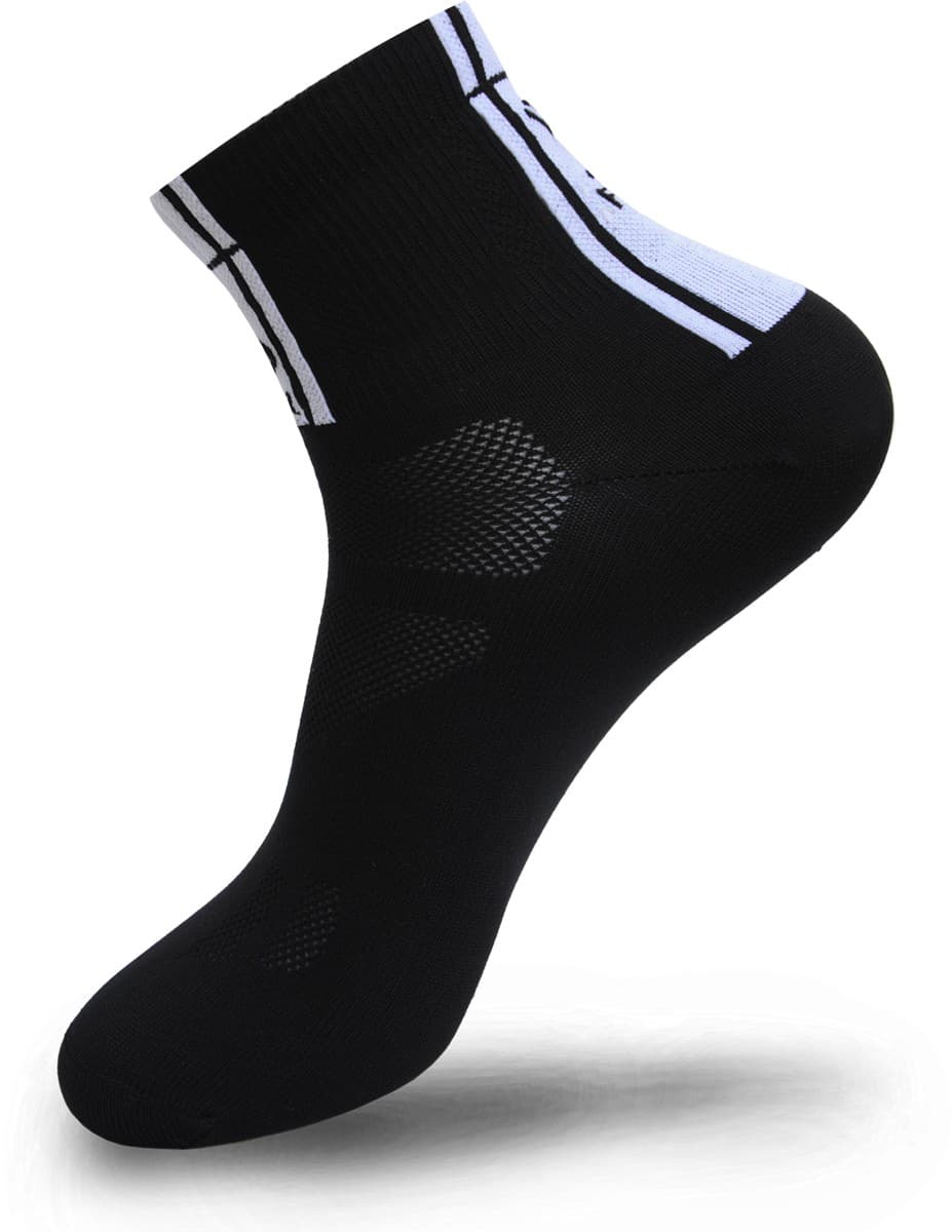 FLR Elite 3.5\" Short Lightweight Socks in Black - 35-38