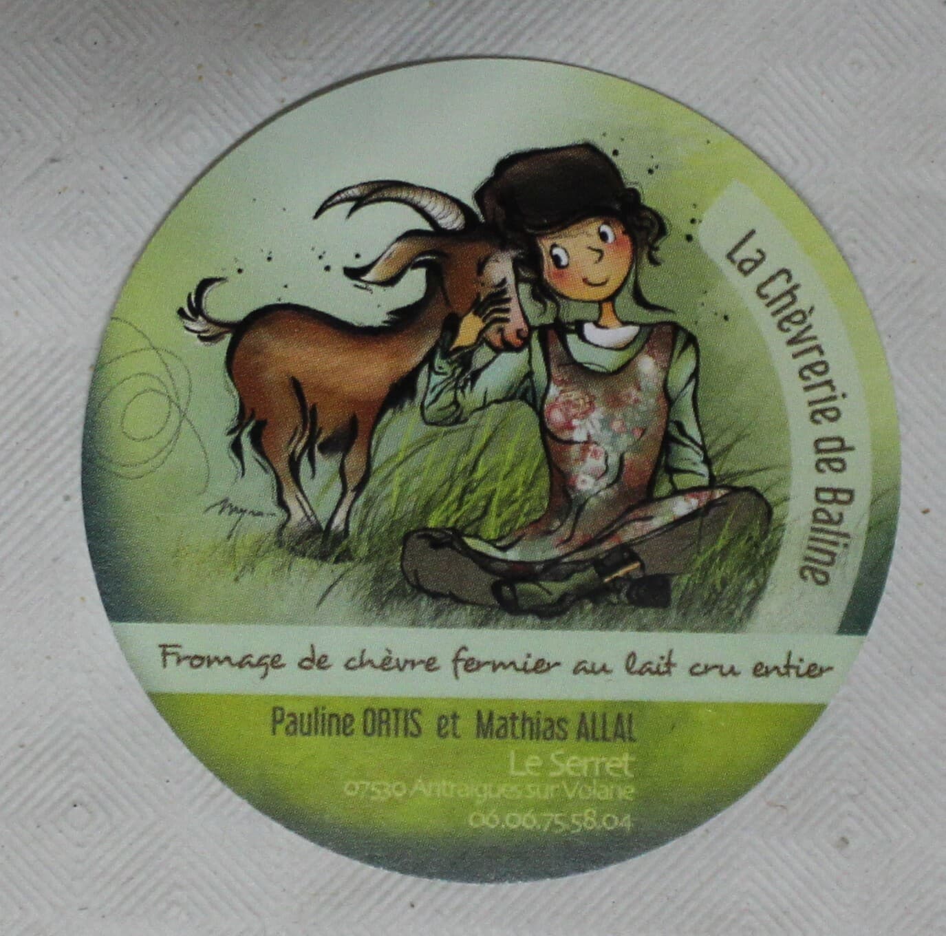 Flavours L' 'Ardèche Tag Of Cheese Goat La Chevrerie Of Baline