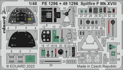 Eduard 491296 1/48 Spitfire F Mk.XVIII for Airfix