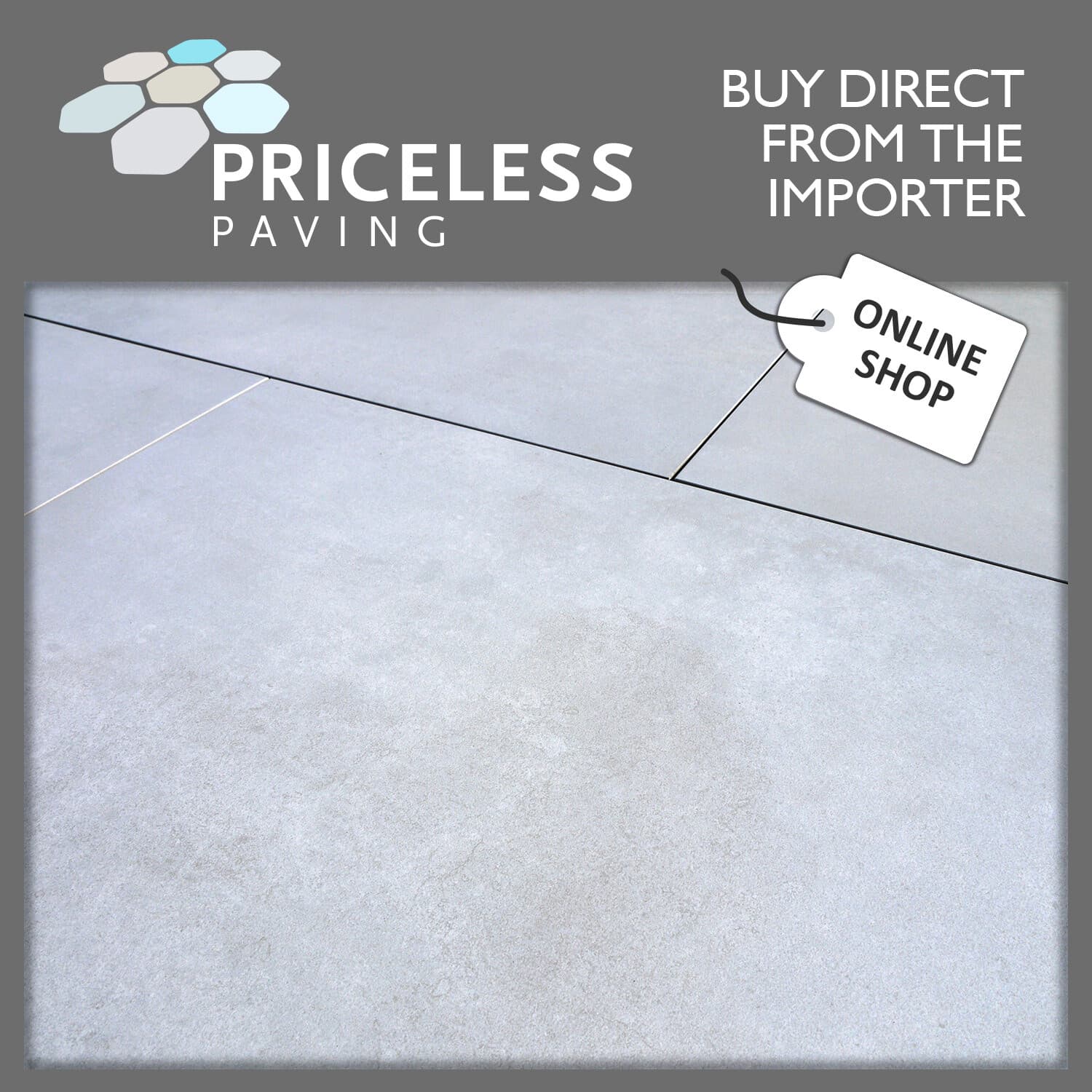 Porcelain Paving SAMPLE PACK 12 COLOURS Large Sizes R11 Anti Slip Rating